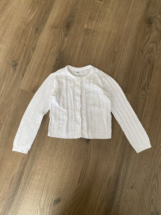 Кардиган бавовняний з перфорацією пуговки сердечка