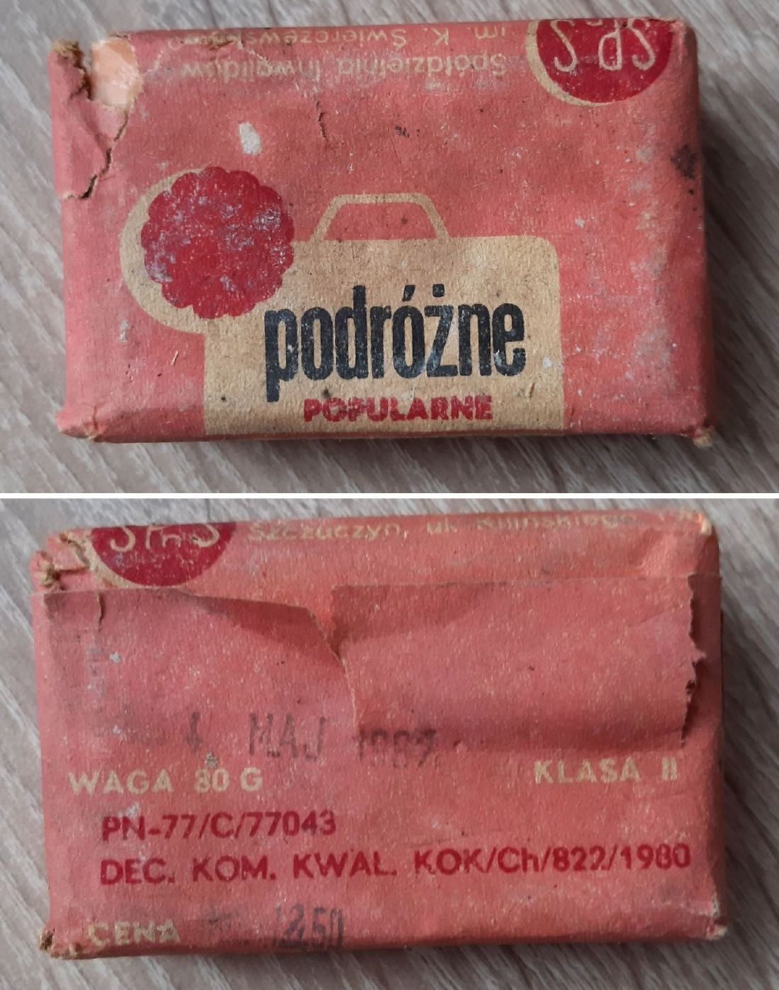 PRL Mydło podróżne popularne 80g 1982 rok