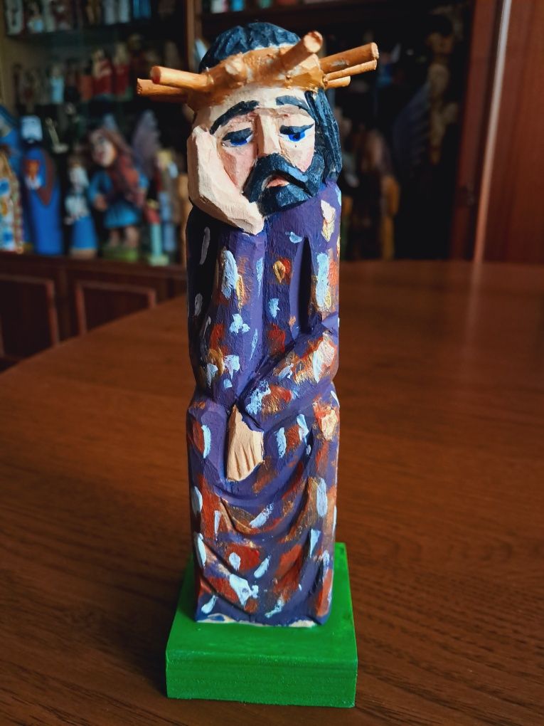 Chrystus frasobliwy rzeźba ludowa