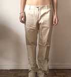 Calças formais Massimo Dutti creme