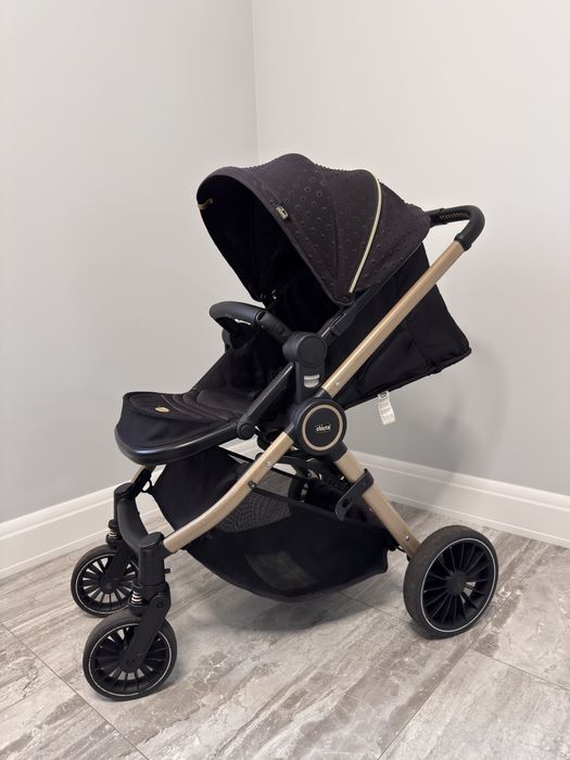 Модульная детская коляска 3 в 1 TRIO BEST FRIEND PRO LIGHT BLACK RELUX