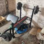 Ławeczka treningowa Adidas + dwa hantle