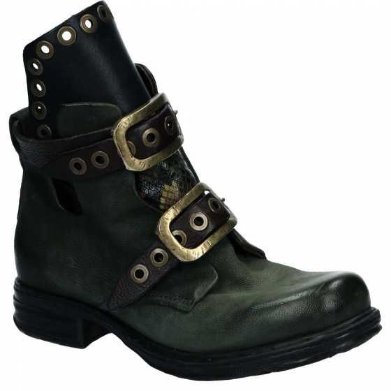 Botki VENEZIA Oli skórzane khaki zielone linia premium AirStep  40