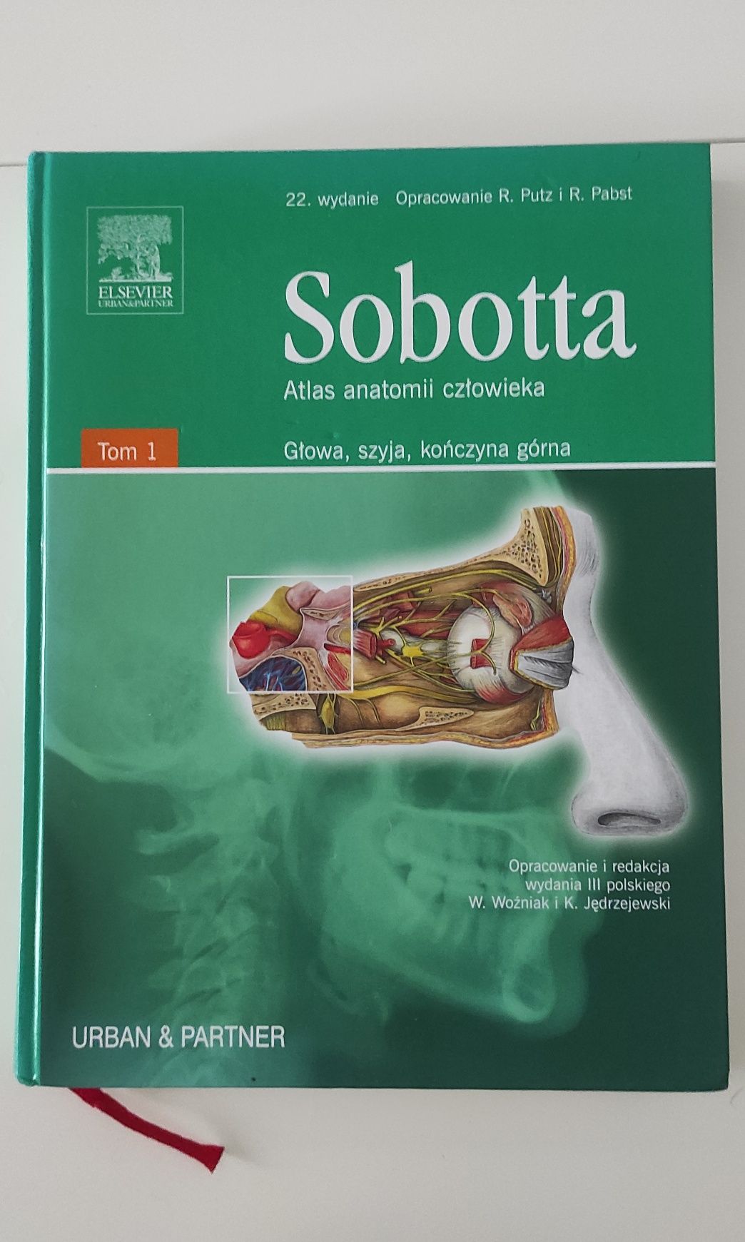 Sobotta Atlas anatomii człowieka. Tom 1, stan bardzo dobry