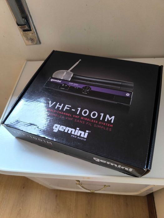 microfone gemini dj vhf-1001m single channel wireless system