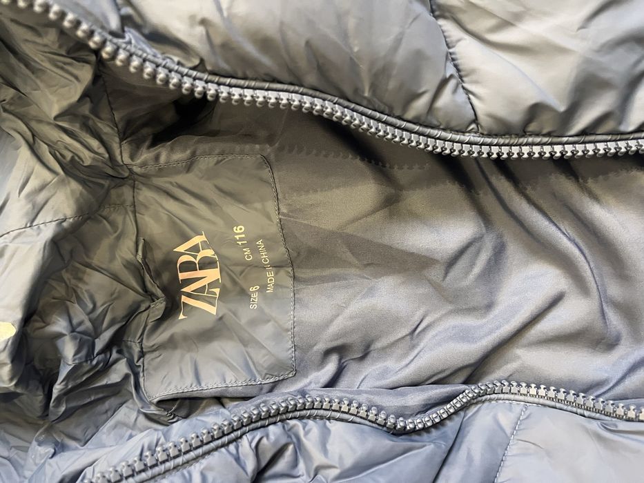 Зимова куртка/пуховик zara 116-122/6,7 років