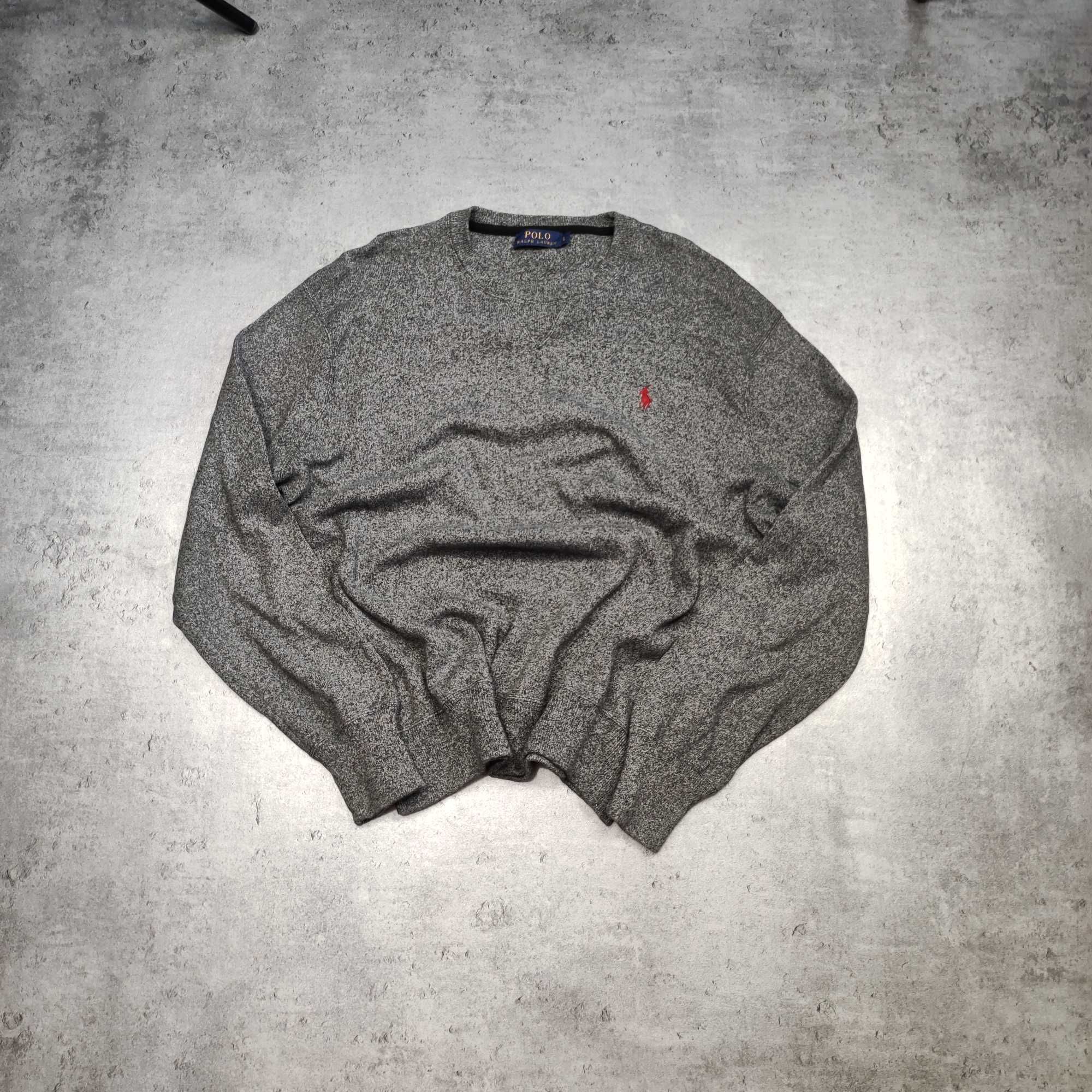 MĘSKI Sweter Klasyczny Polo Ralph Lauren Małe Logo Haft Konik Premium