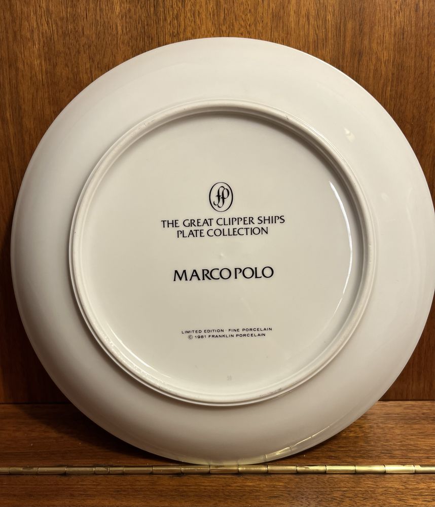 **Elegancki Marco Polo FRANKLIN MINT Kolekcjonerski Żaglowiec Obraz