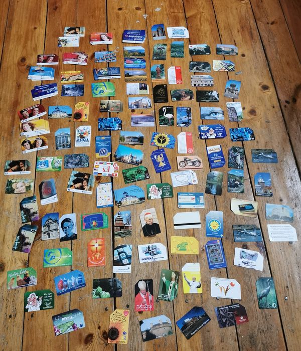 Karty telefoniczne do budki - 147 sztuk