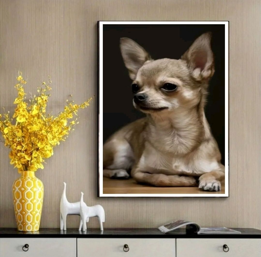 Haft diamentowy mozaika diamentowa CHIHUAHUA pies pieski