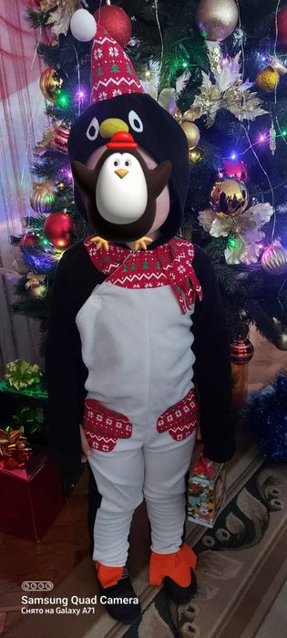 Костюм пінгвіна на свято, тепла піжама