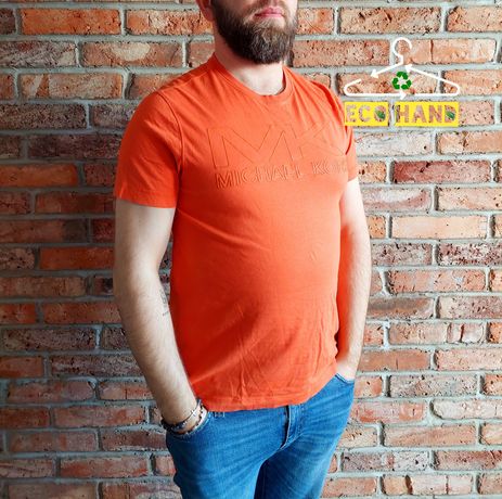 Koszulka t-shirt męski firmy Michael Kors rozmiar M pomarańcz