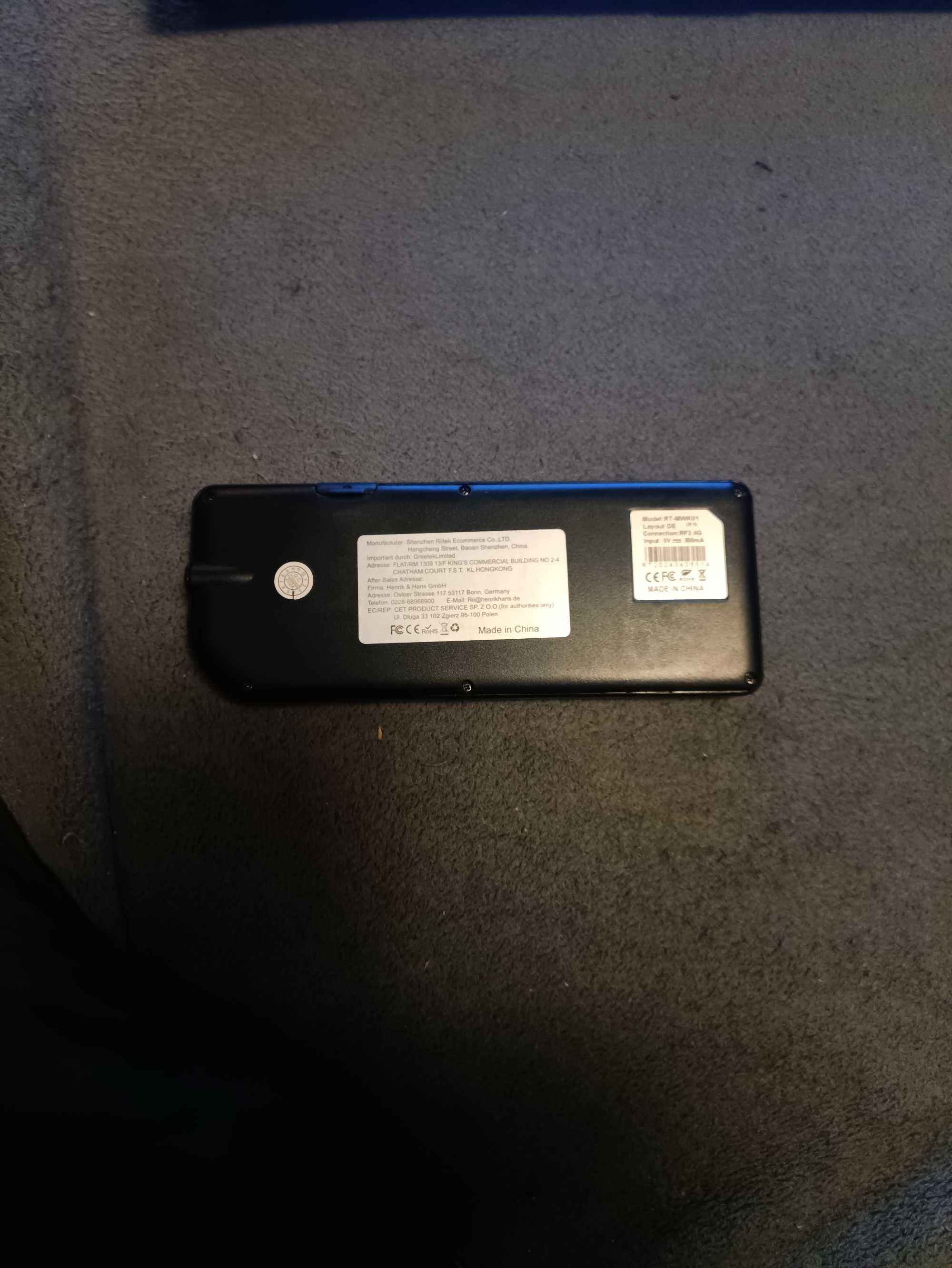 Mini klawiatura komputerowa RT-MWK01 bezprzewodowa TOUCHPAD keyboard
