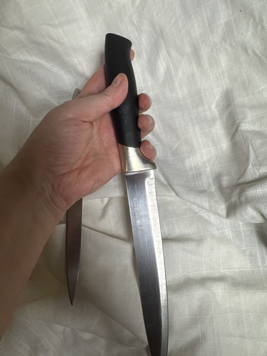 ножи кухонные металлические ніж для кухні сталь напівпрофесійний