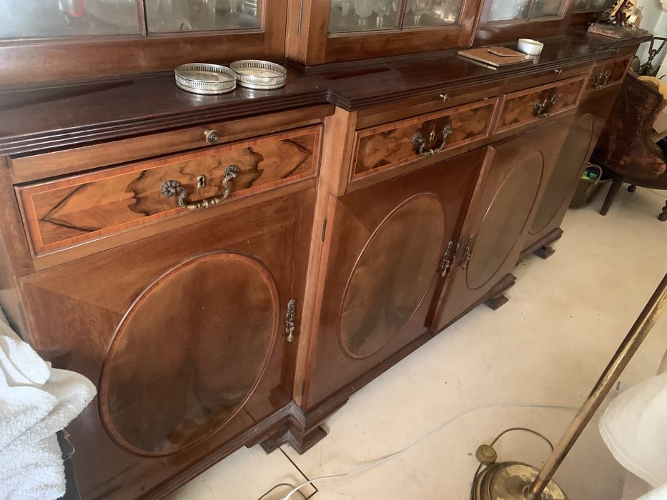 Movel sala vintage nogueira louçeiro