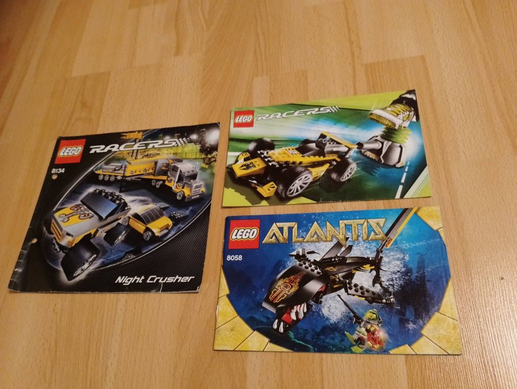 LEGO instrukcje racers,atlantis