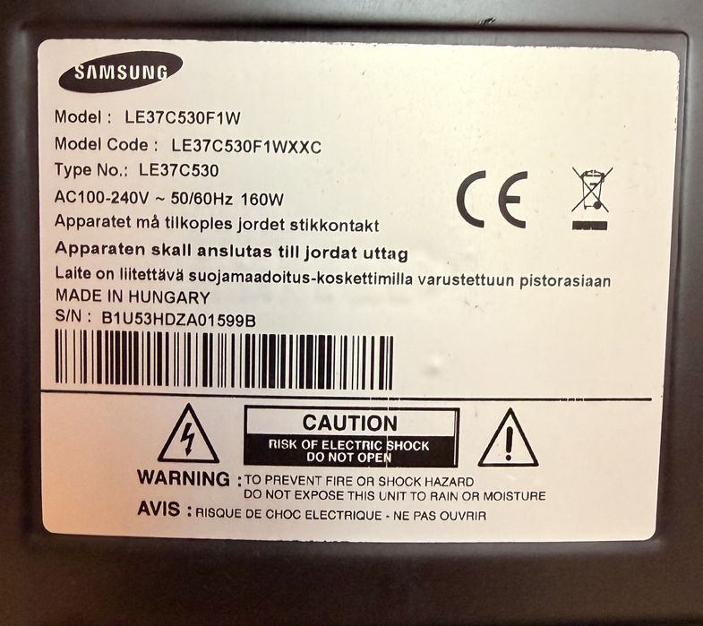 Samsung 37 polegadas LE37C530F1W