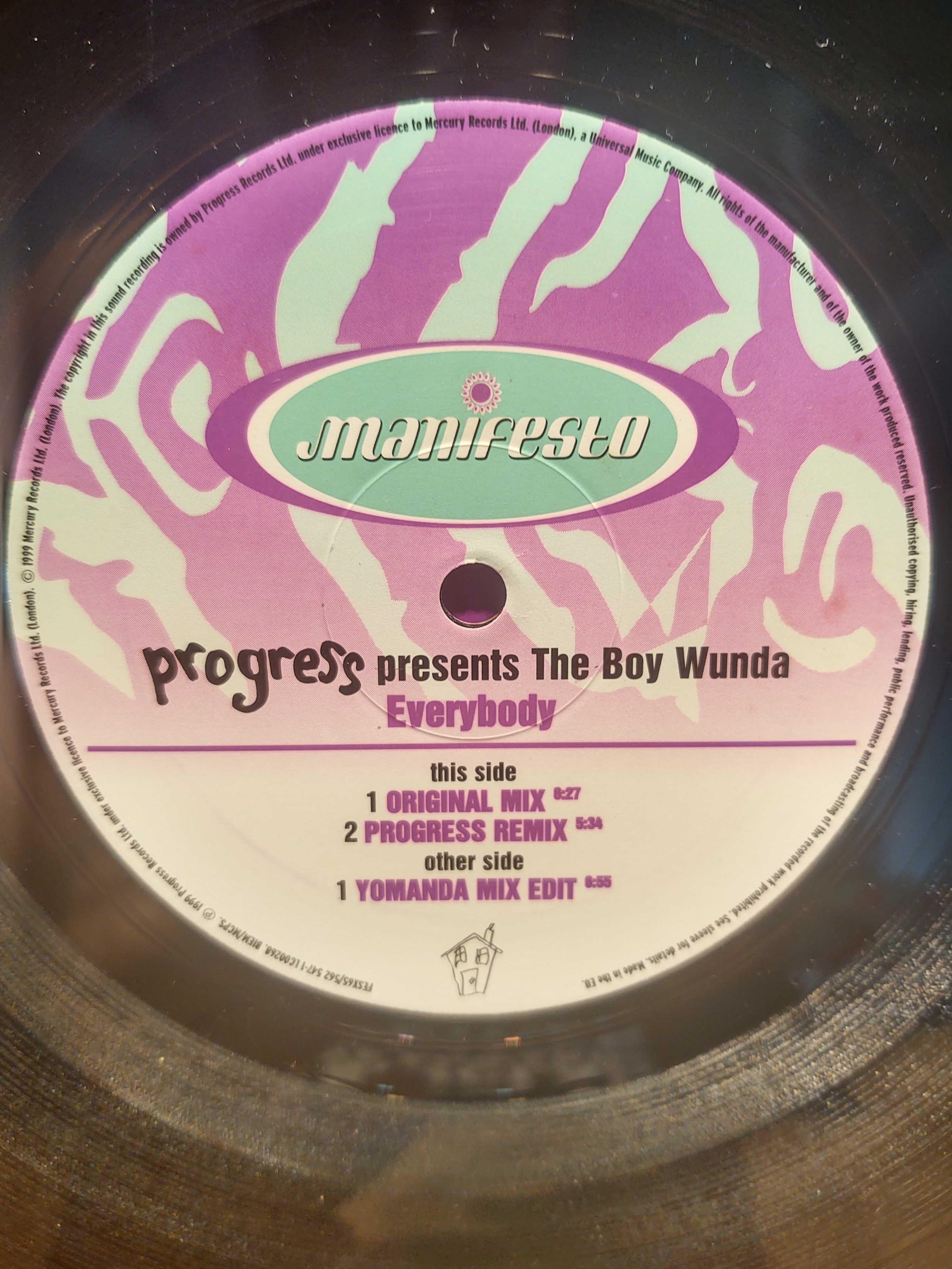 Progress Presents The Boy Wunda – Everybody  winyl trance klasyk