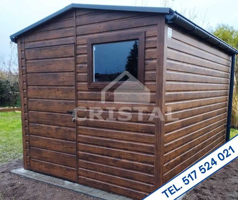 Domek ogrodowy / składzik narzędziowy blaszany - 100% PROFIL ZAMKNIĘTY