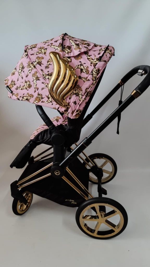Cybex Jeremy Scott Cherubs Pink+ gondola simply flowers