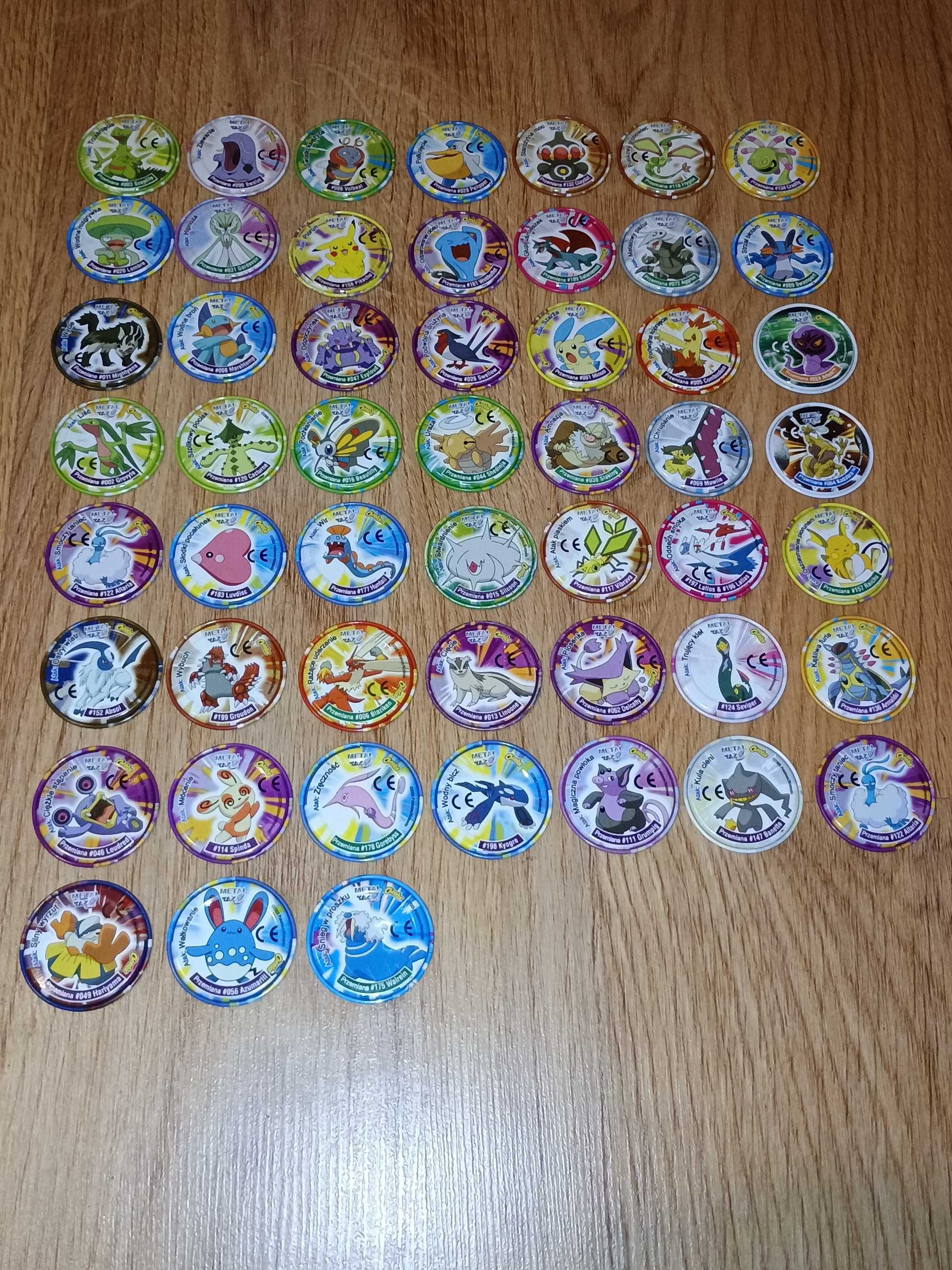 Pokemon metal Tazo Advanced cała seria full set 50/50 komplet