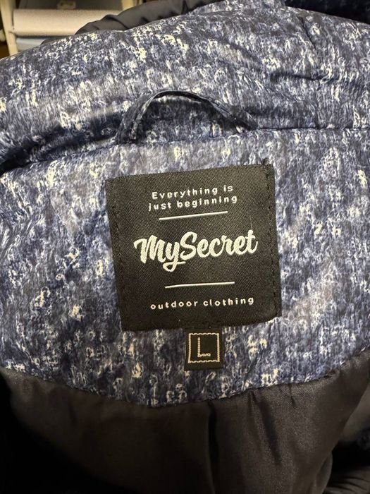 Зимова куртка для вагітних, розмір L, темно-синя