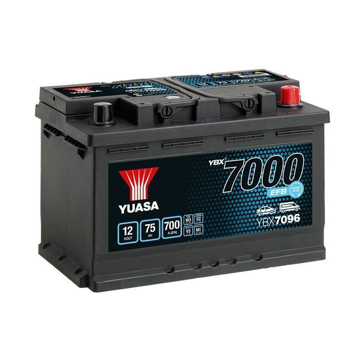 Akumulator 75 Ah YUASA YBX7000 EFB YBX7096
