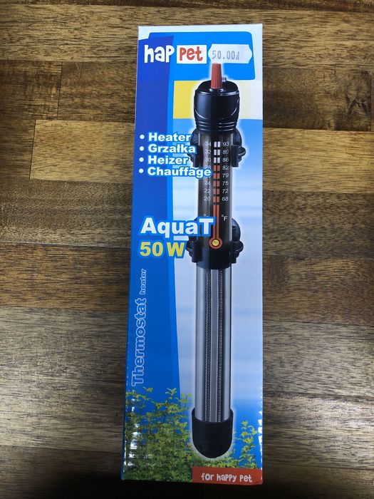Grzałka do akwarium z TERMOSTATEM AquaT 50W 25-50L