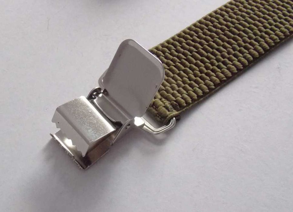 Широкие мужские подтяжки олива Польша / подовжені підтяжки хакі