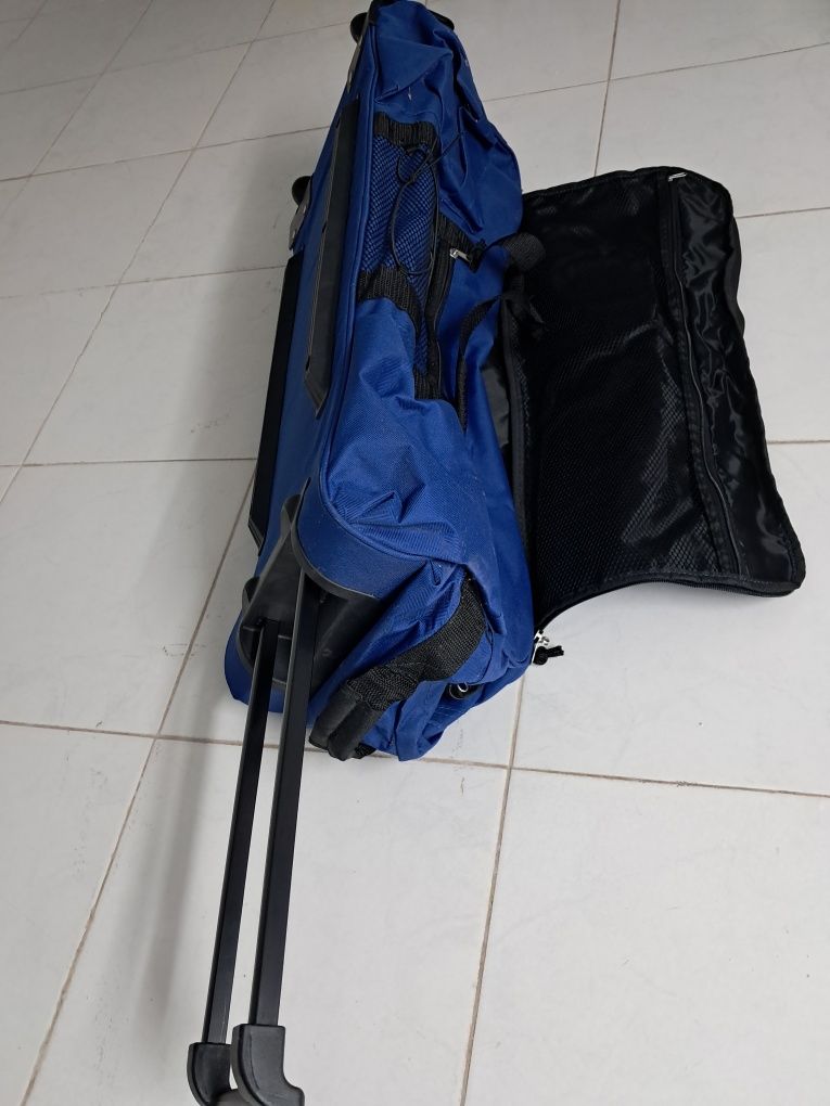 Sacos de viagem com pega extensivel e  rodas novos