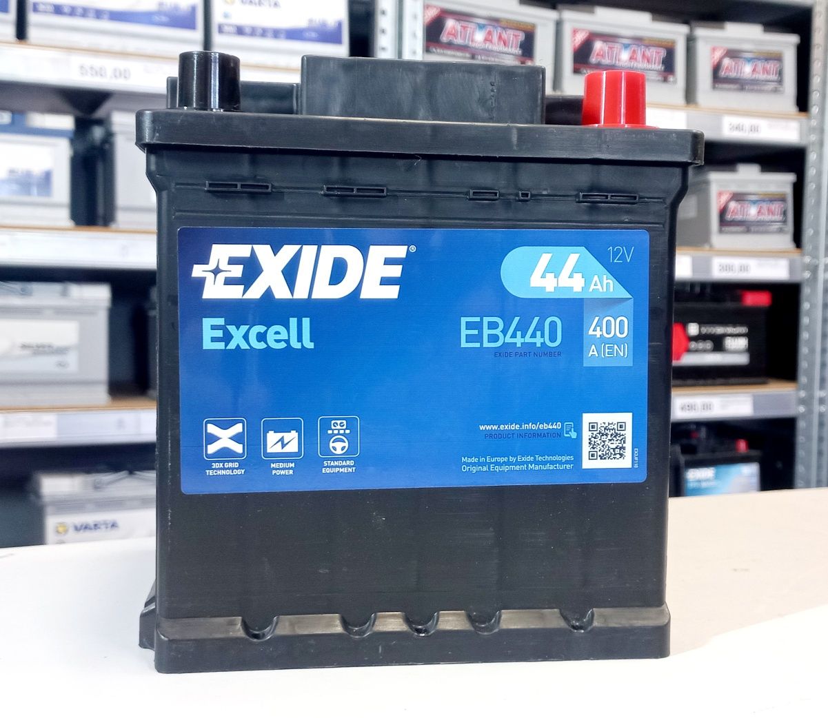 Akumulator Centra Exide CB440 EB440 12V 44AH 400A nowy