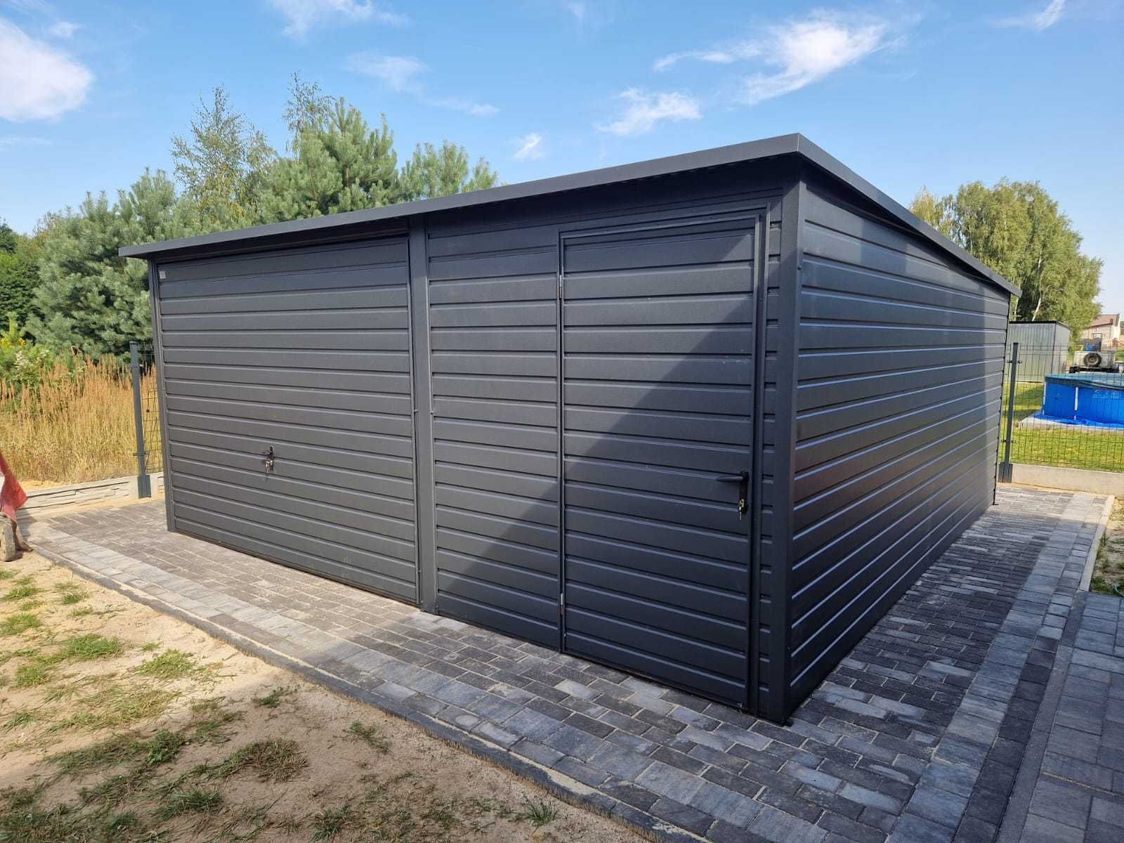 Garaż Blaszany 6x6 Blaszak PREMIUM WZMOCNIONY !!! Drewnopodobny