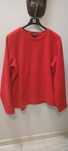 Bluza dresowa czerwona z polaru rozmiar M/L Lands'end