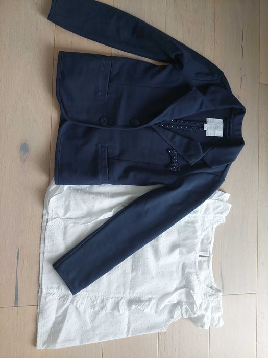 Marynarka i bluzka roz. 122/128