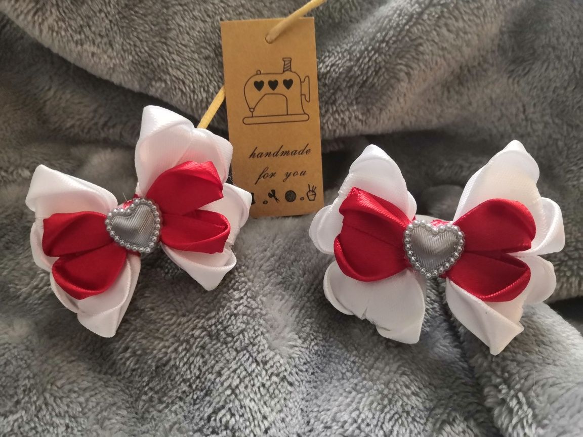 Kokardki hand made do włosów