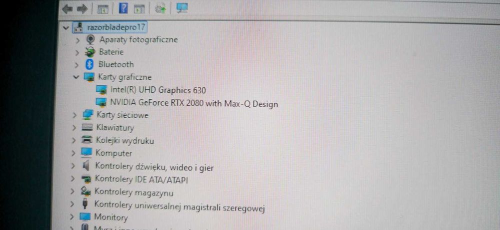 Razer Blade Pro 17 240Hz RTX 2080  16GB 512GB nowy 23k pln bateria 80%