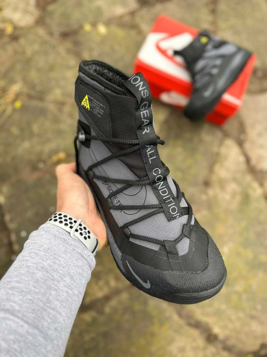 SALE! Nike ACG Air Terra Antarktik Fur (Gore-Tex) Black/Grey 36-46 асг