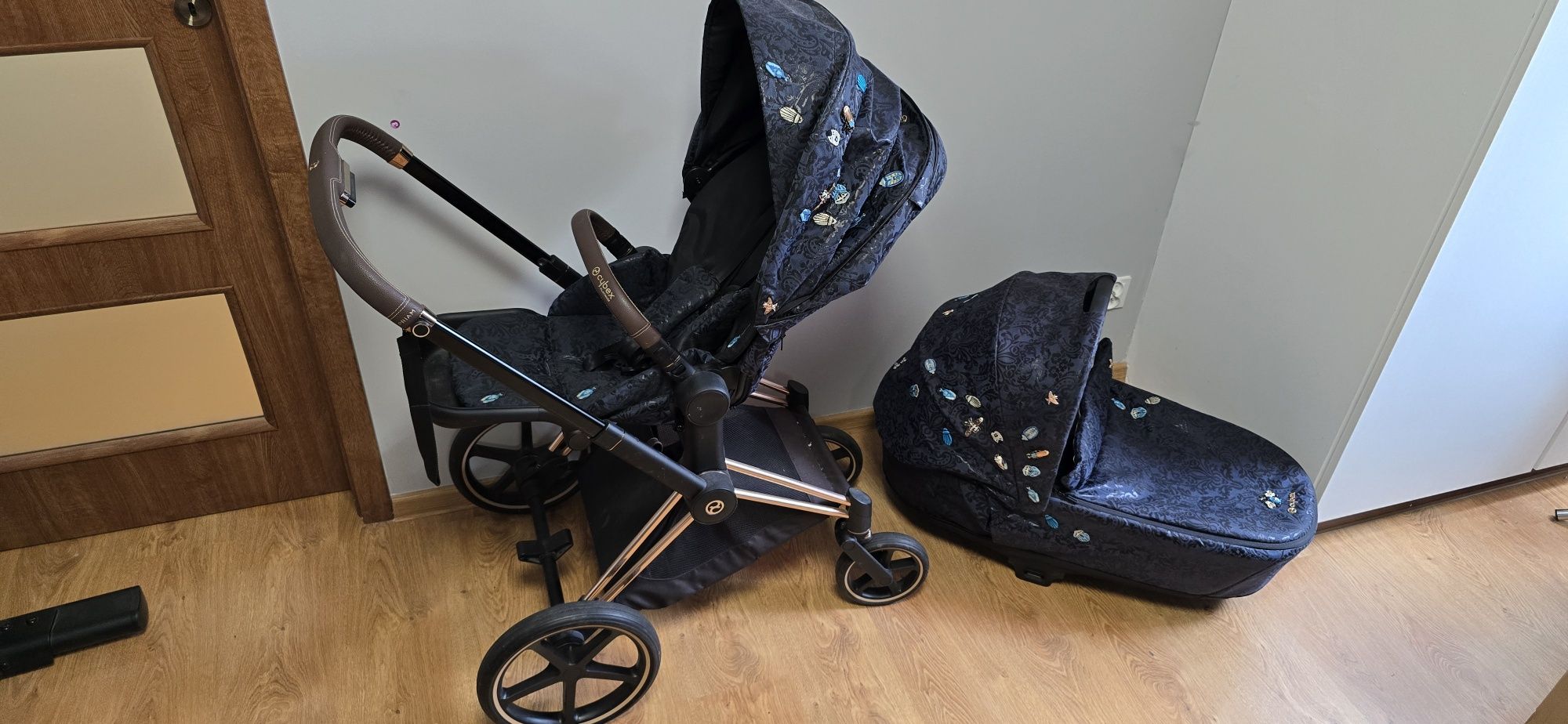 Wòzek Cybex Priam 4.0 jewels of naturę  spacerówka gondola akcesoria