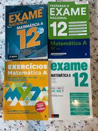 Livros de preparação exame Matemática A 12º