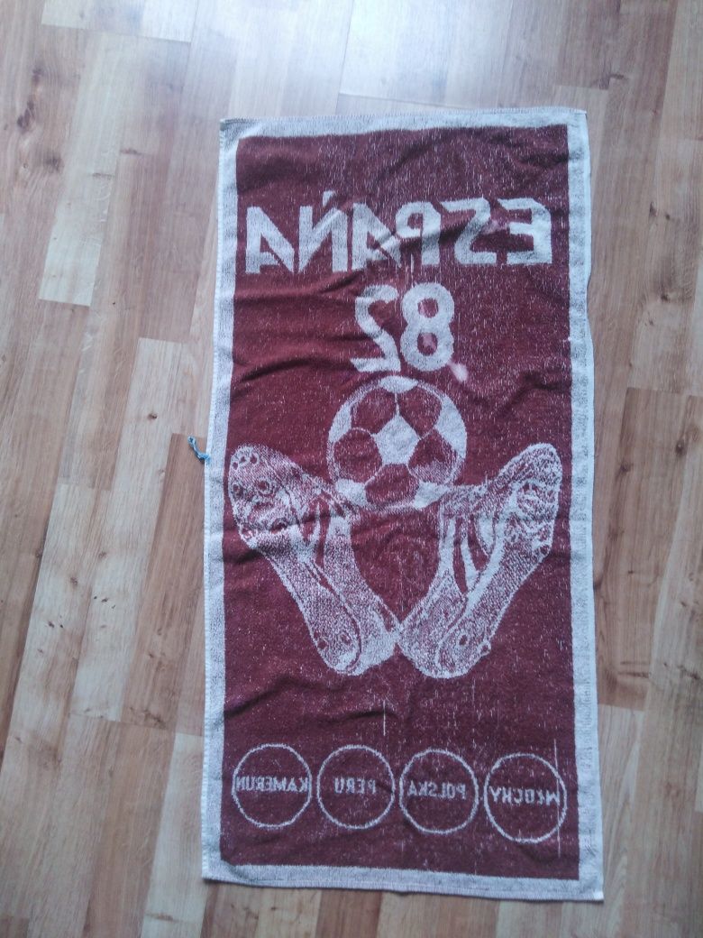 Pamiątka piłka nożna stary ręcznik MŚ Espania 82