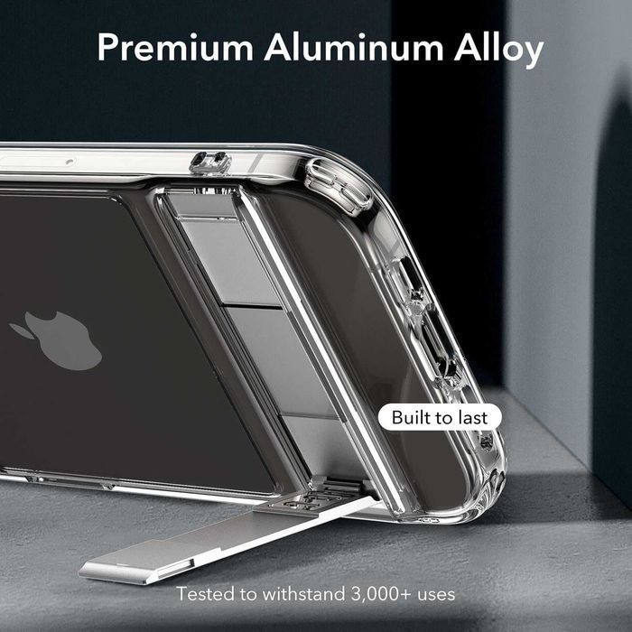 ESR Kickstand Case Boost Serie etui iPhone 15 Pro Max stojak bezbarwne