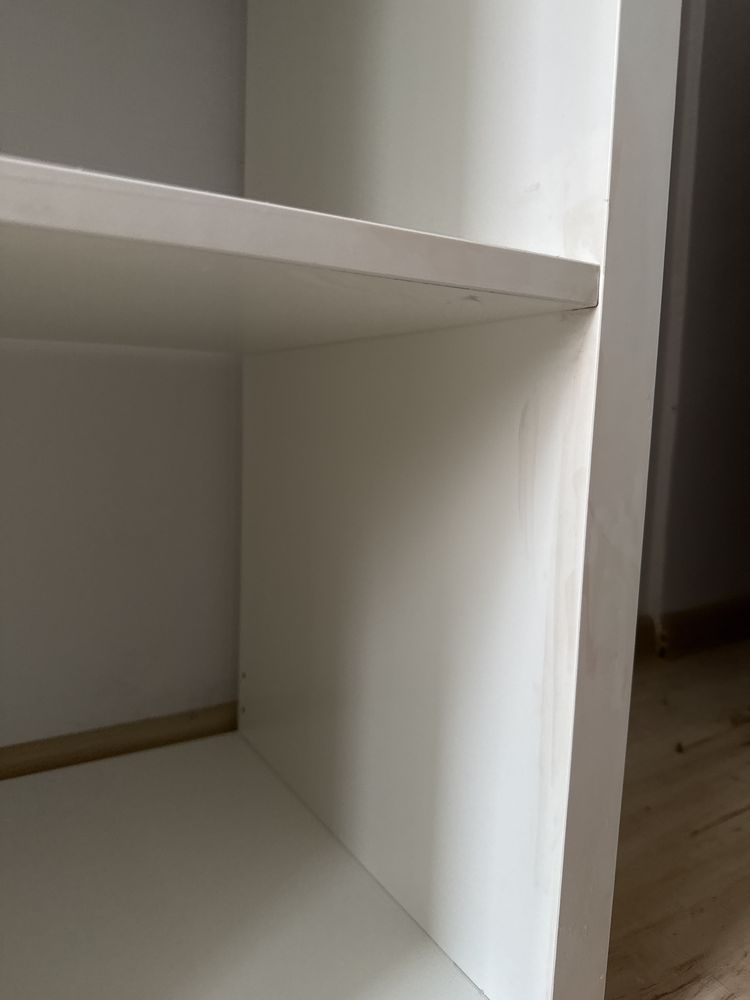 Regał KALLAX + pudełka DRÖNA x4 + Wieszak na ubrania MULIG IKEA razem
