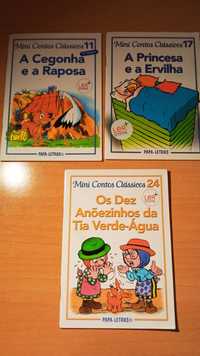 3 livros da coleção Mini Contos Clássicos