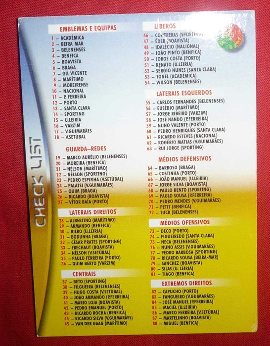 Cartões Panini "Mega Craques": 2 euros