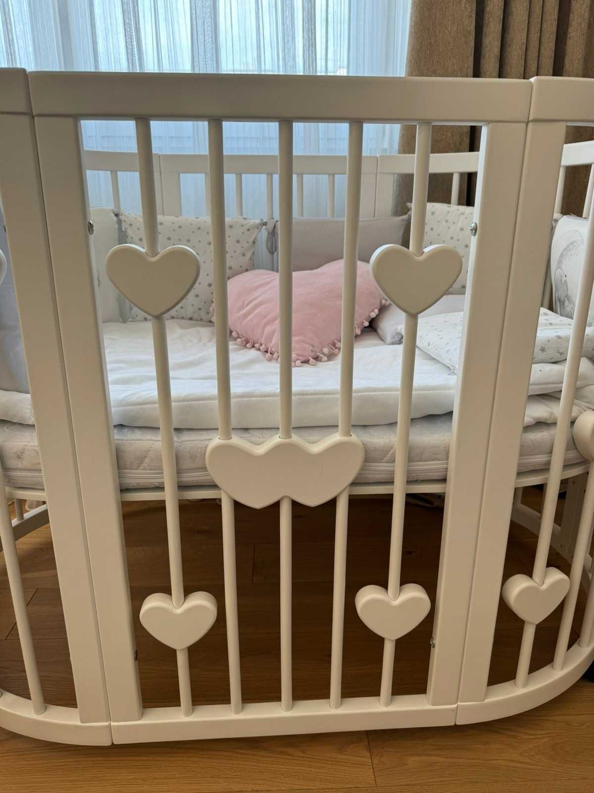 Продам дитяче ліжечко трансформер Smart Bed 9-в-1 з серцями Ingvart