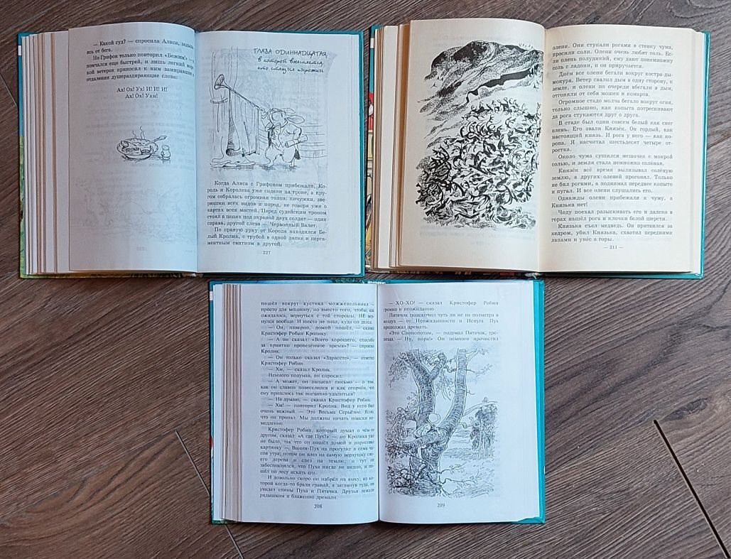 Книги:Алиса в стране чудес;Винни-Пух и все-все-все.Маленькое чудовище