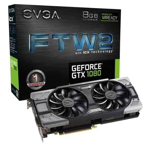 Placa gráfica EVGA GeForce GTX 1080 FTW2 - 11Gbps