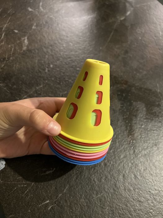 Фішки / конуси тренувальні для роликів, для футболу (5 кольорів)