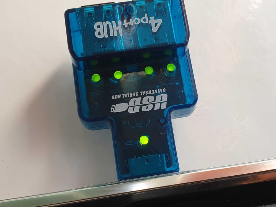 хаб концентратор usb 4 port hub universal serial bus + кабель USB