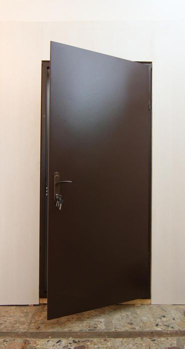 Двері від виробника! Металеві технічні тамбурні. Коричневі Антрацит